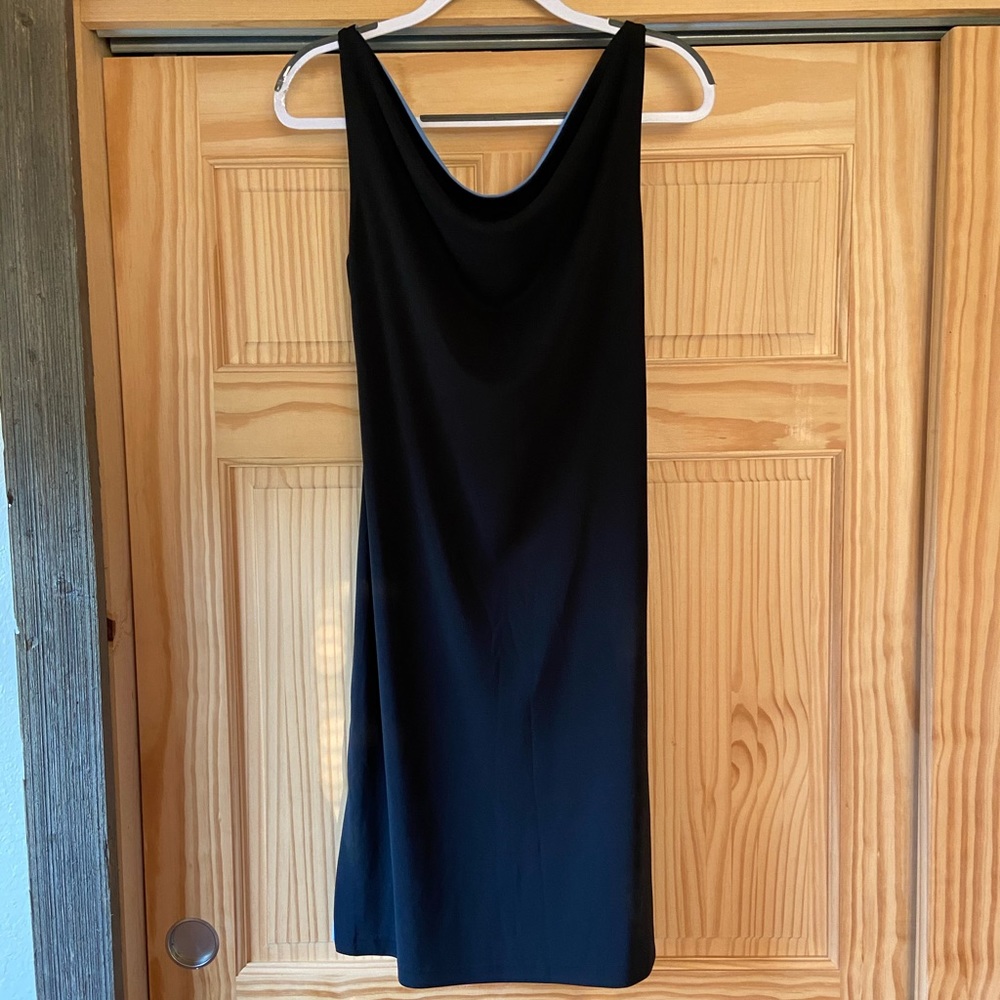 Express Reversible Slip Dress, Black & Baby Blue